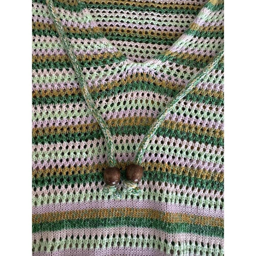 Zaket & Plover Loose Knit Long Sleeve Pullover Multicolor Striped Women’s Small - Picture 8 of 12